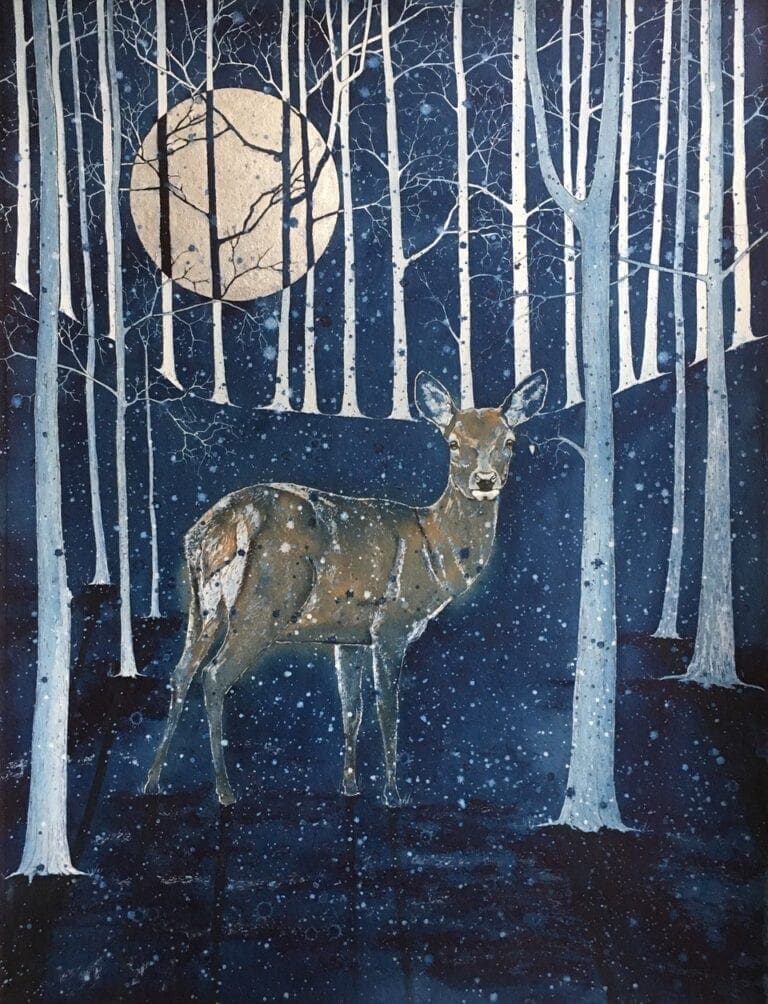 Deer in the Woods 768x1004