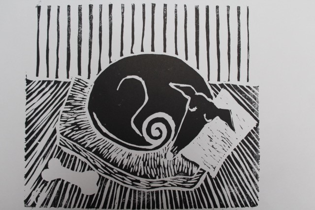 Sleepy Whippet high res