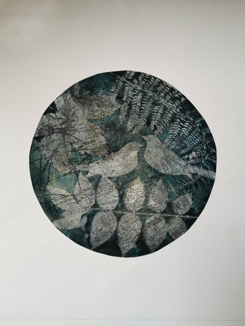 Untitled Cyanotype on photo etching