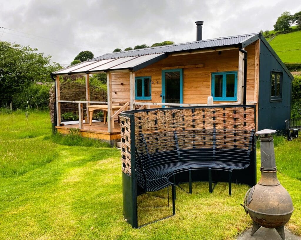 Chiminea and seating area by cabin full size 1024x816